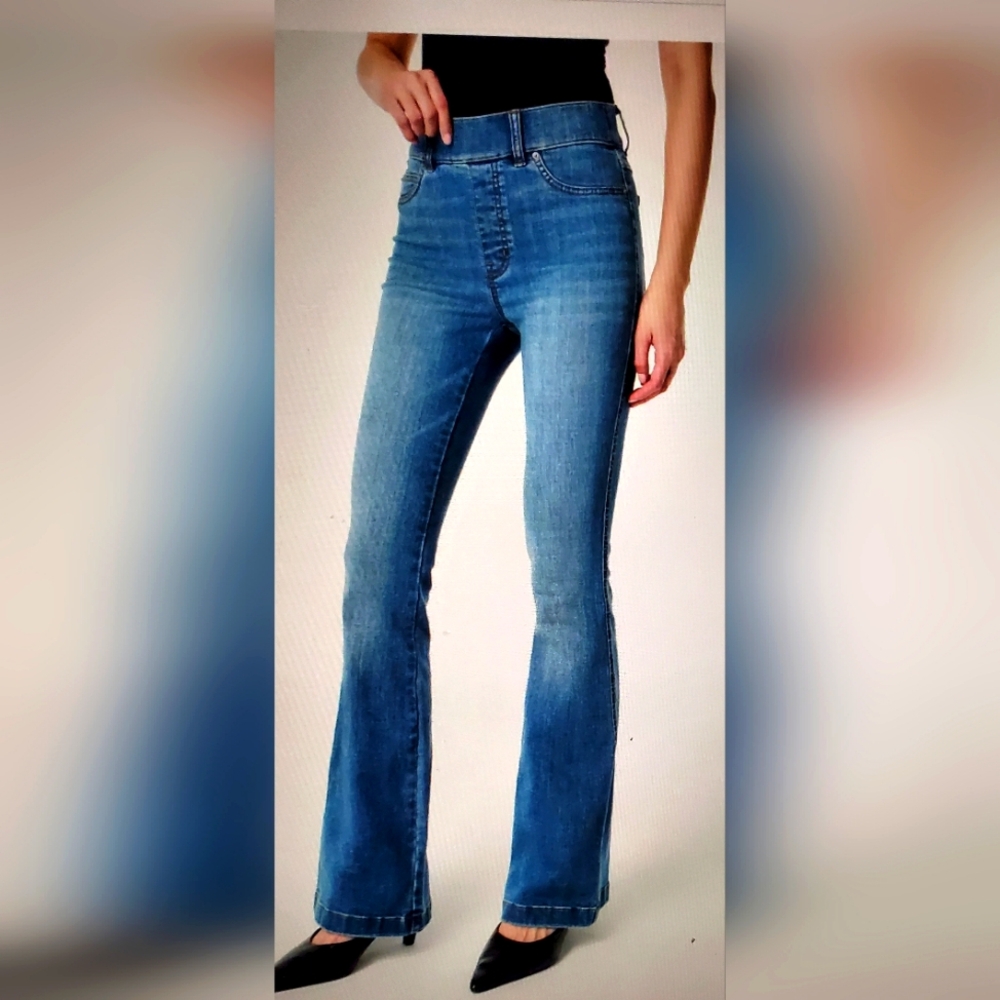 Spanx flare jeans vintage indigo 2x. Like new